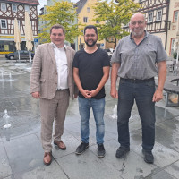 René van Eckert, Tanyel Tas und Wolfgang Stahl in Mellrichstadt